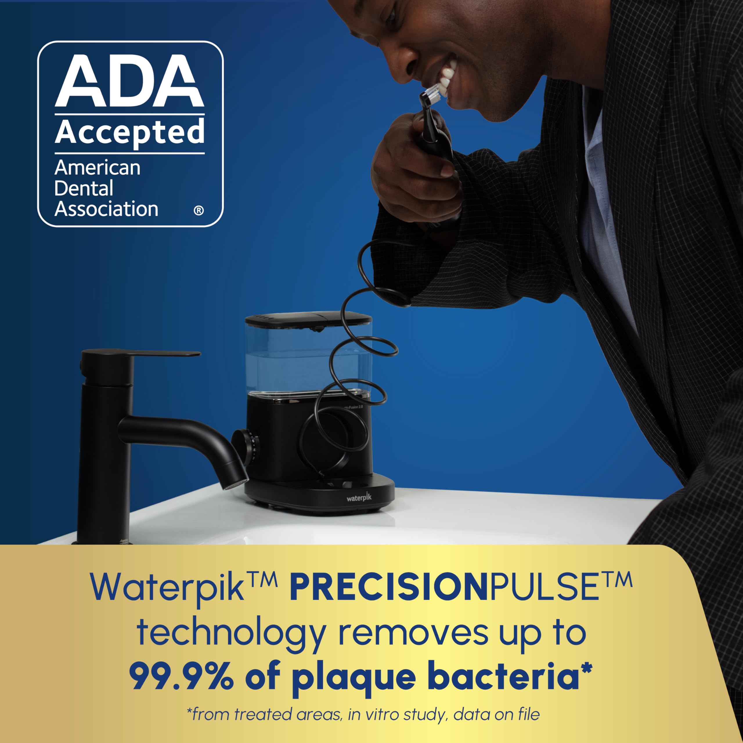 Waterpik Sonic-Fusion cabezal compacto incluido para acceso a áreas difíciles y mayor precisión