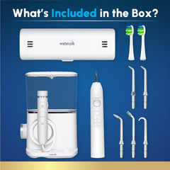 Waterpik uso del irrigador en baño mejorando limpieza interdental