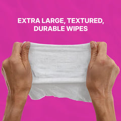 WaterWipes acercamiento a las fibras texturizadas mejor limpieza en piel