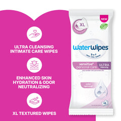 WaterWipes textura en primer plano que mejora la limpieza y cobertura