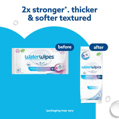 WaterWipes textura gruesa en primer plano que facilita limpieza eficaz sin irritar