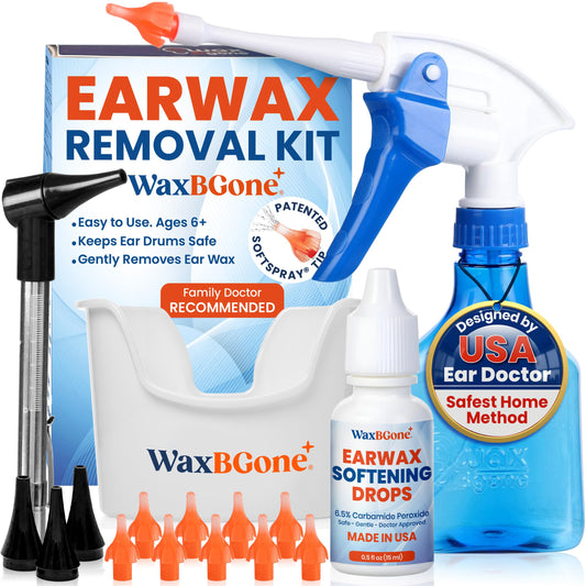 waxBgone vista frontal del kit mostrando todos los elementos y organización práctica