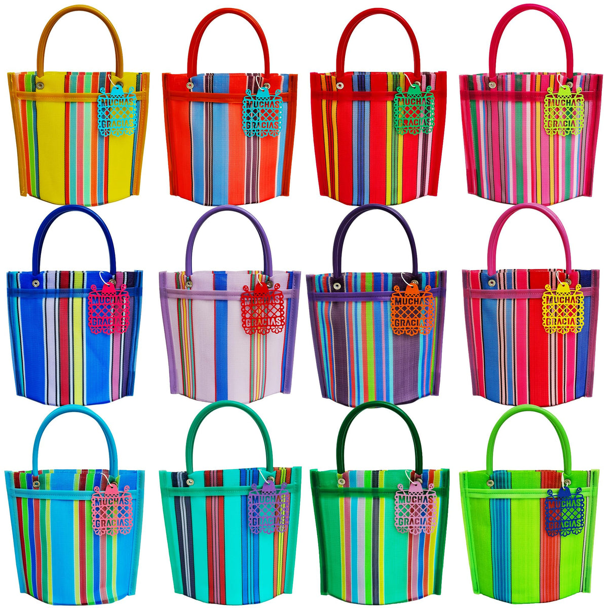 Wazteco bolsa frontal mostrando colores vivos y diseño tradicional, mejora la decoración