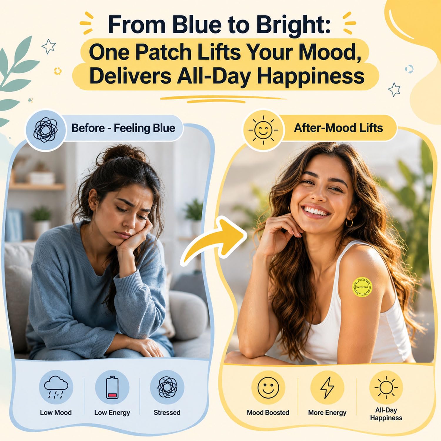 WCOVOMST parche junto a monedero para comparar tamaño y facilidad de transporte