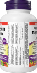 Webber Naturals empaque con instrucciones legibles, beneficio uso correcto