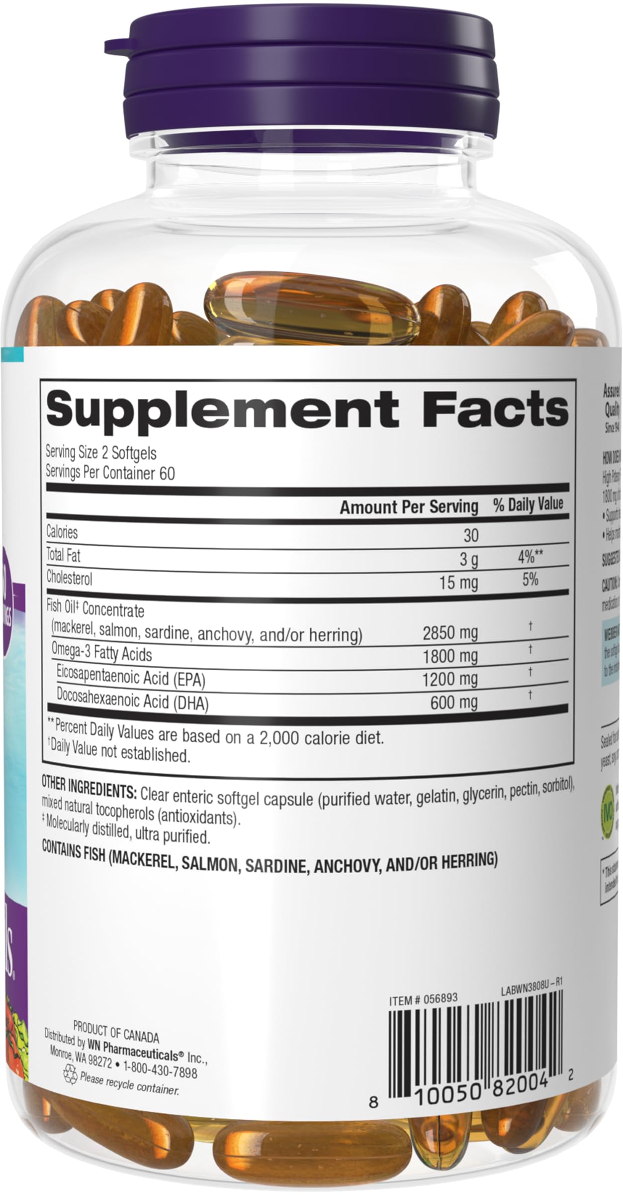 Webber Naturals producto en mesa de desayuno como suplemento en rutina diaria