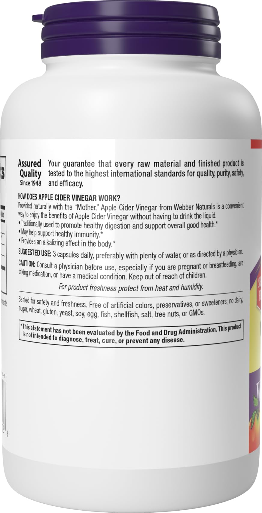 Webber Naturals frasco en cocina representando rutina diaria saludable