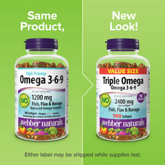 Webber Naturals etiqueta con información de ingredientes y pureza