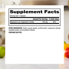 Webber Naturals etiqueta nutricional mostrando ingredientes y dosis