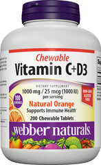 Webber Naturals frasco delantero mostrando etiqueta y beneficio conveniencia