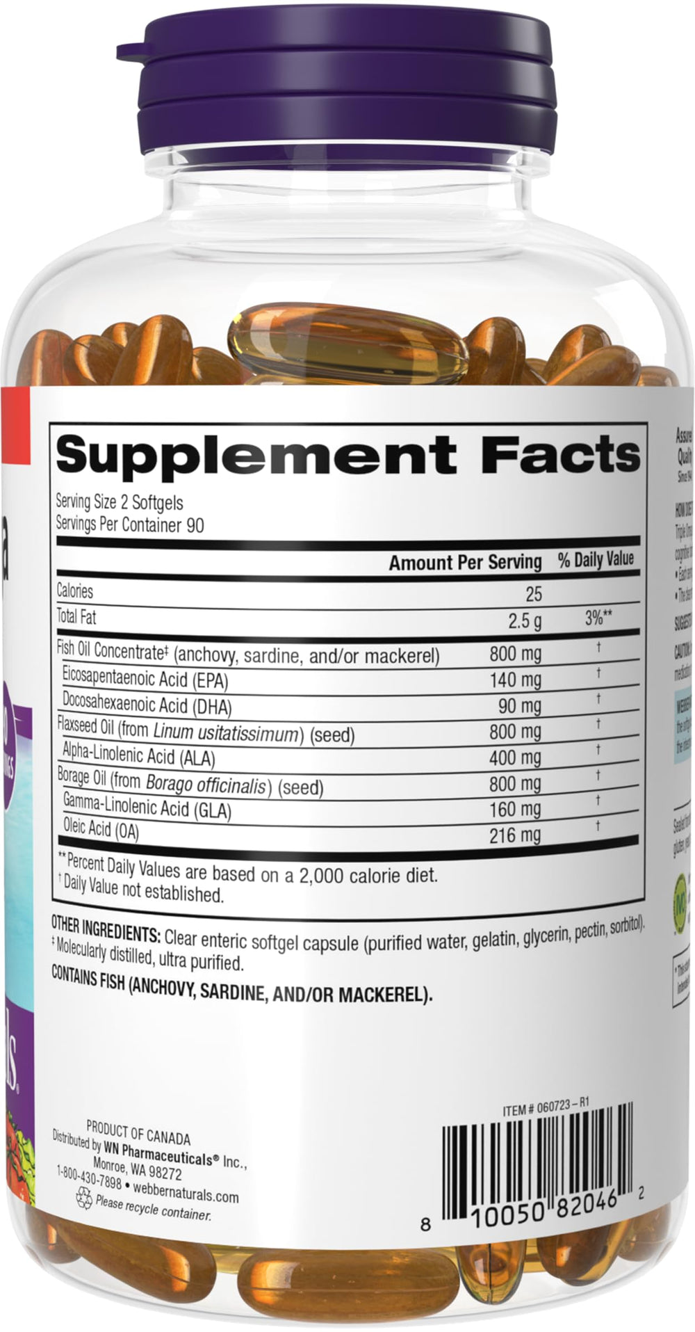 Webber Naturals ilustración de purificación y pruebas de calidad