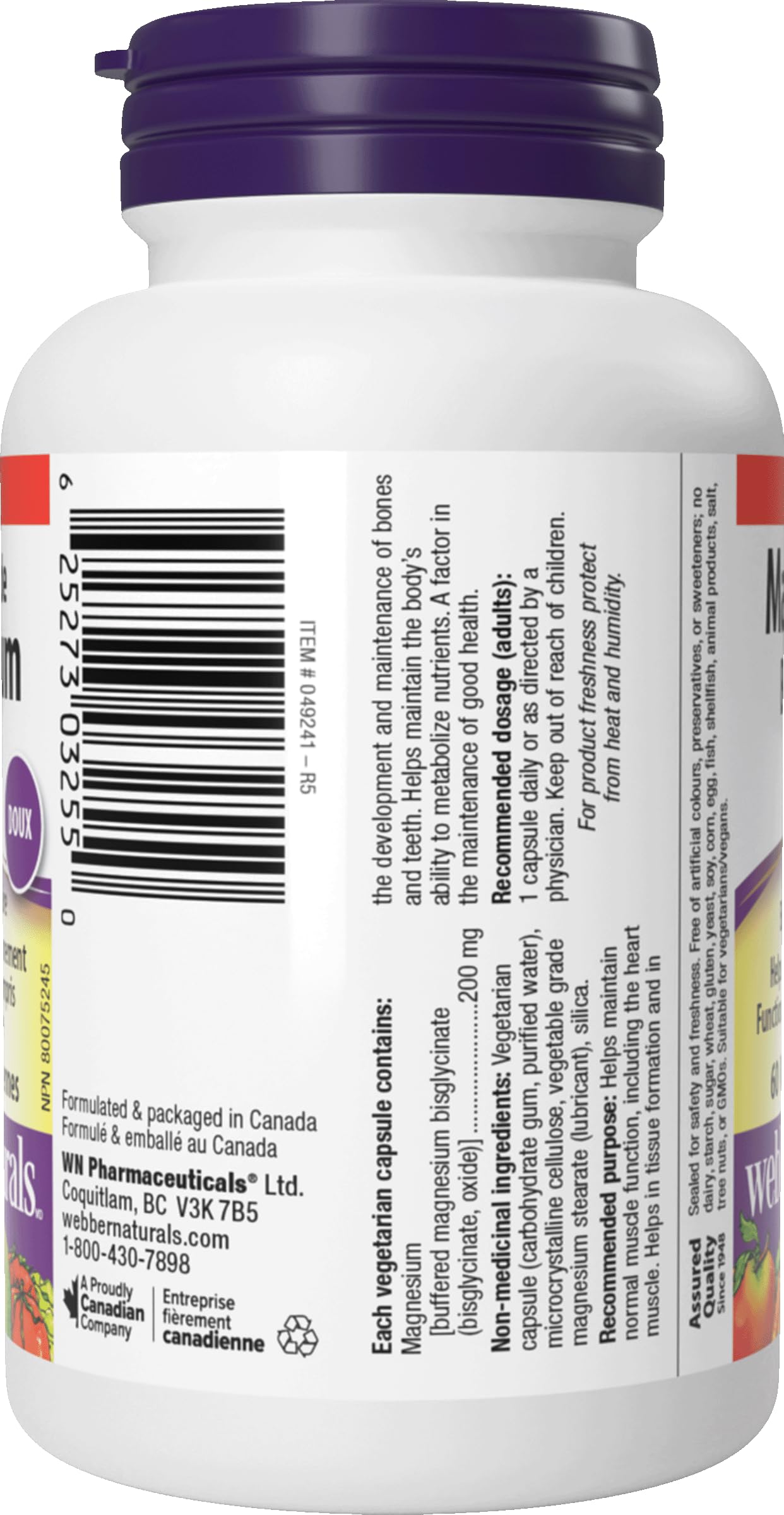 Webber Naturals cápsulas sobre mesa en ambiente de cocina saludable, beneficio integración