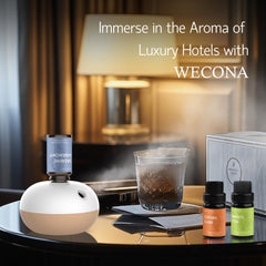 WECONA habitación ambientada con aceites para sensación hotelera cómoda