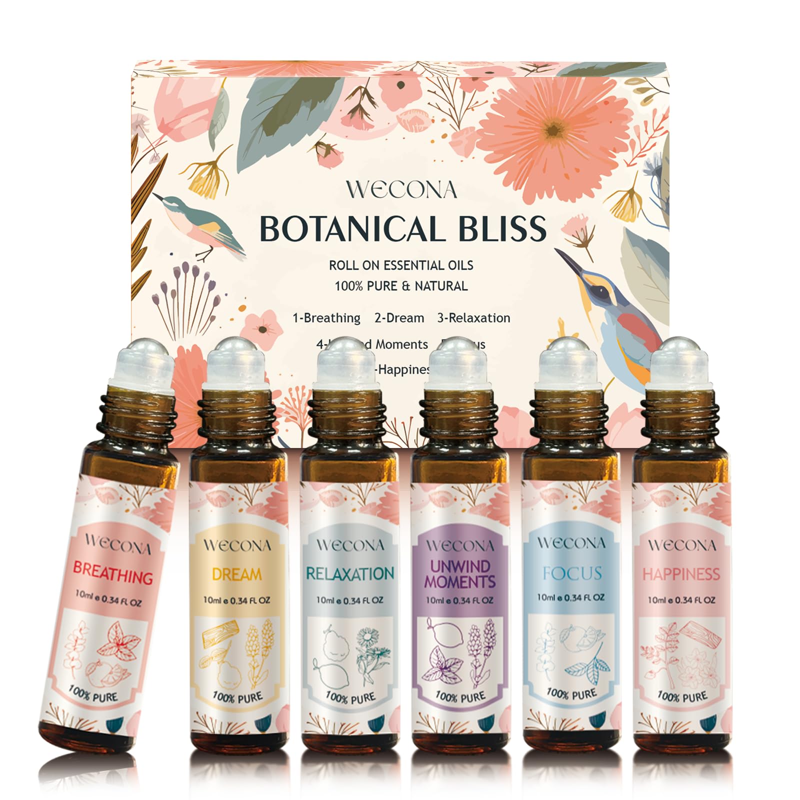 WECONA caja frontal Botanical Bliss, presentación elegante para regalar
