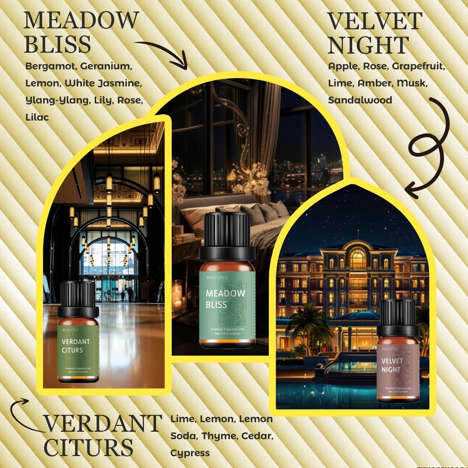 WECONA aceite usado en difusor en salón para ambiente acogedor