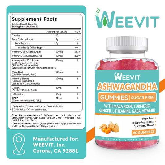 WEEVIT detalle de textura de la gomita, fácil de masticar