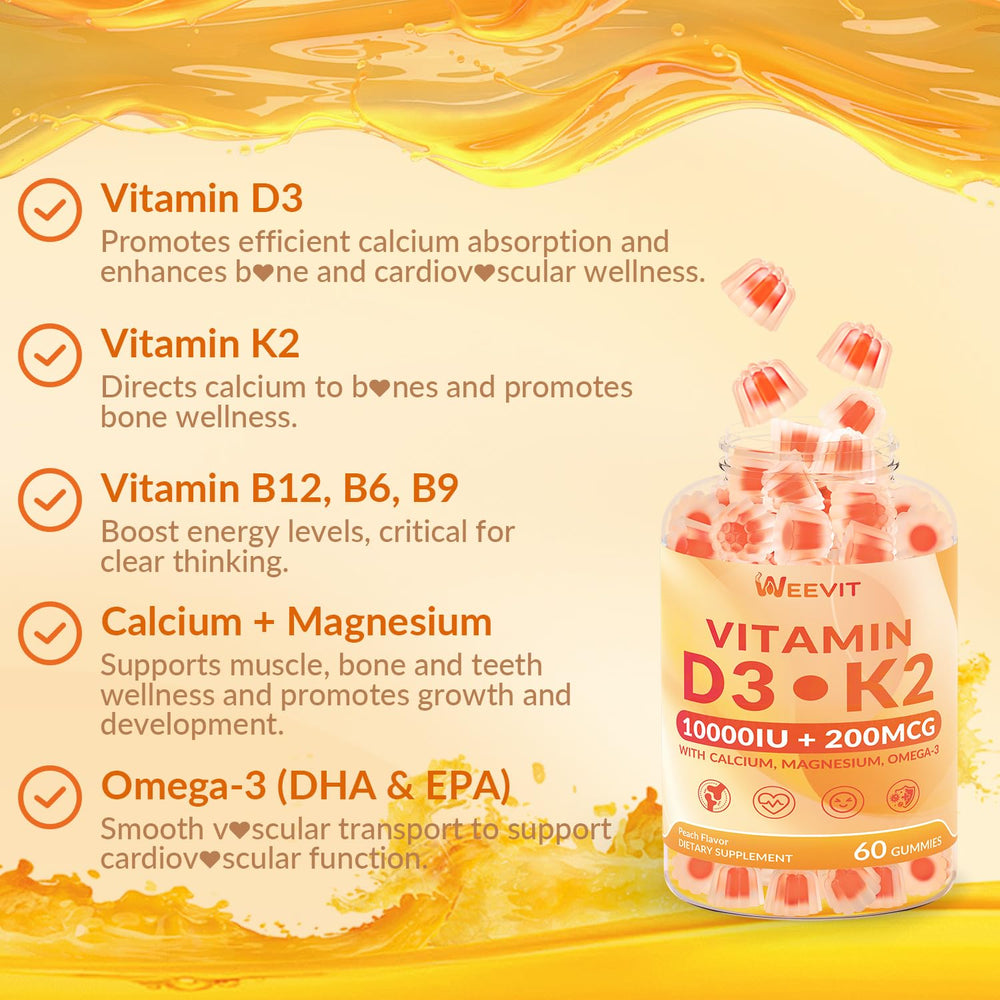 WEEVIT ingredientes clave con Omega‑3 y B12, refuerza absorción y energía