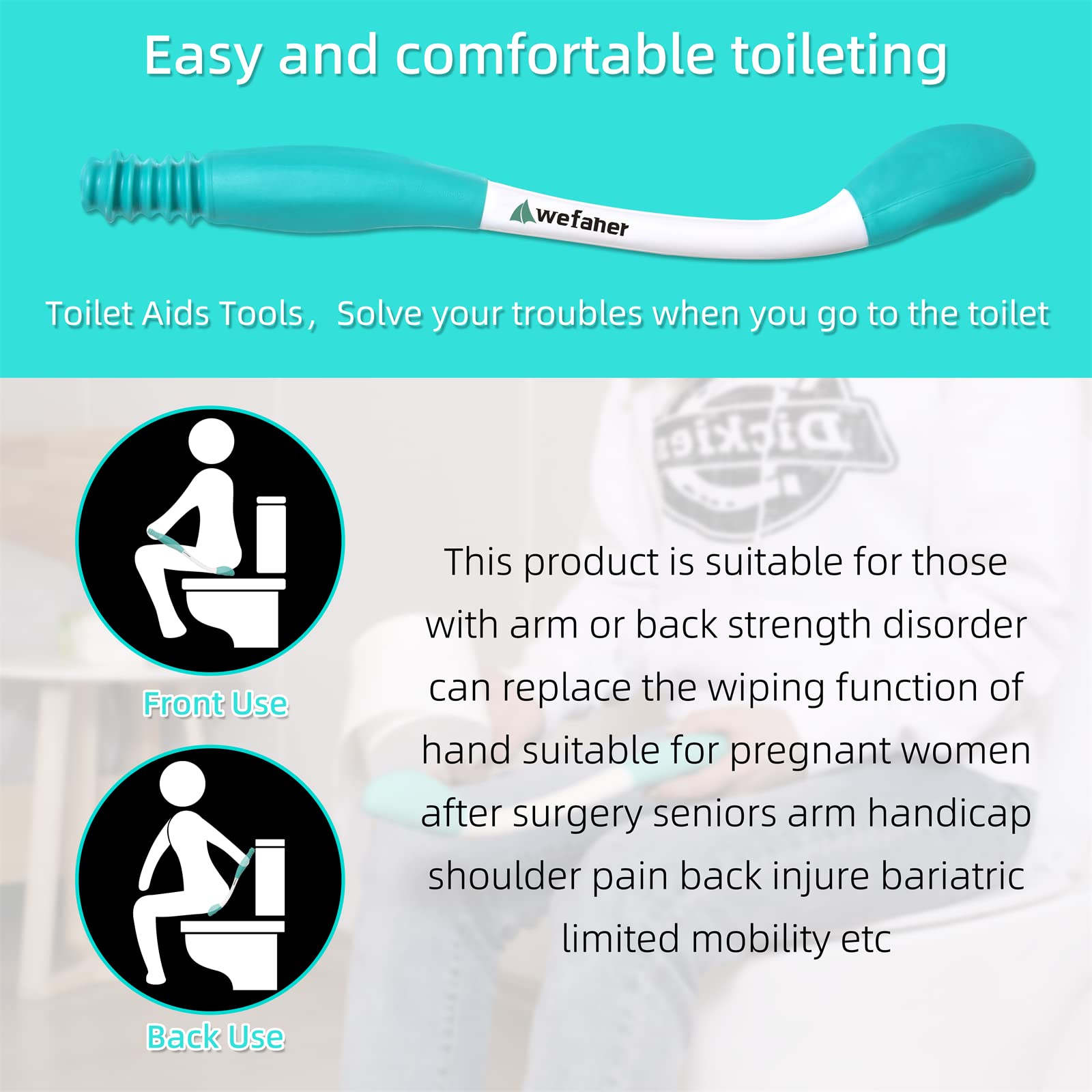 wefaner materiales ABS y goma, limpieza sencilla y duradera