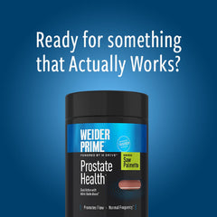 Weider frasco en baño mostrando integración en rutina de bienestar masculina