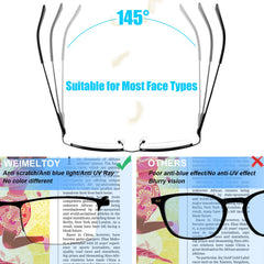 WEIMELTOY gafas en uso frente a ordenador reduce fatiga visual
