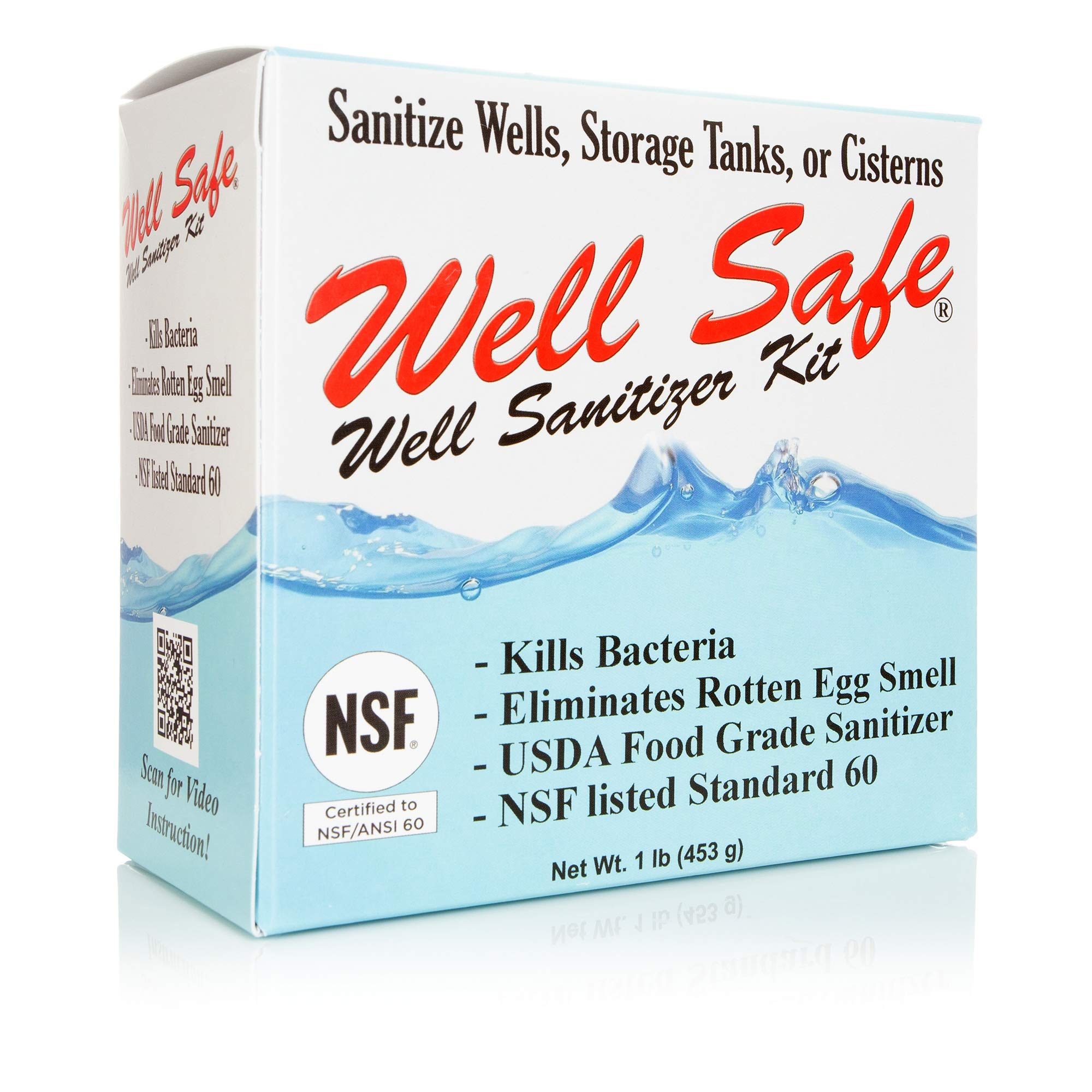WELL SAFE frente del empaque mostrando el kit completo y beneficios