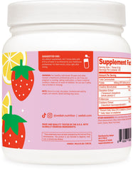 Wellah creatine servido en vaso listo para beber tras mezclar