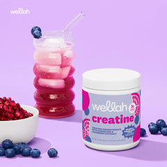 Wellah creatine comparación de tamaño del bote para planificar consumo mensual