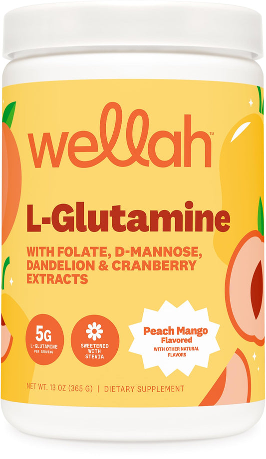 Wellah envase frontal Durazno Mango muestra diseño y beneficio sabor
