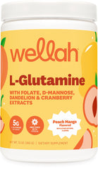 Wellah envase frontal Durazno Mango muestra diseño y beneficio sabor
