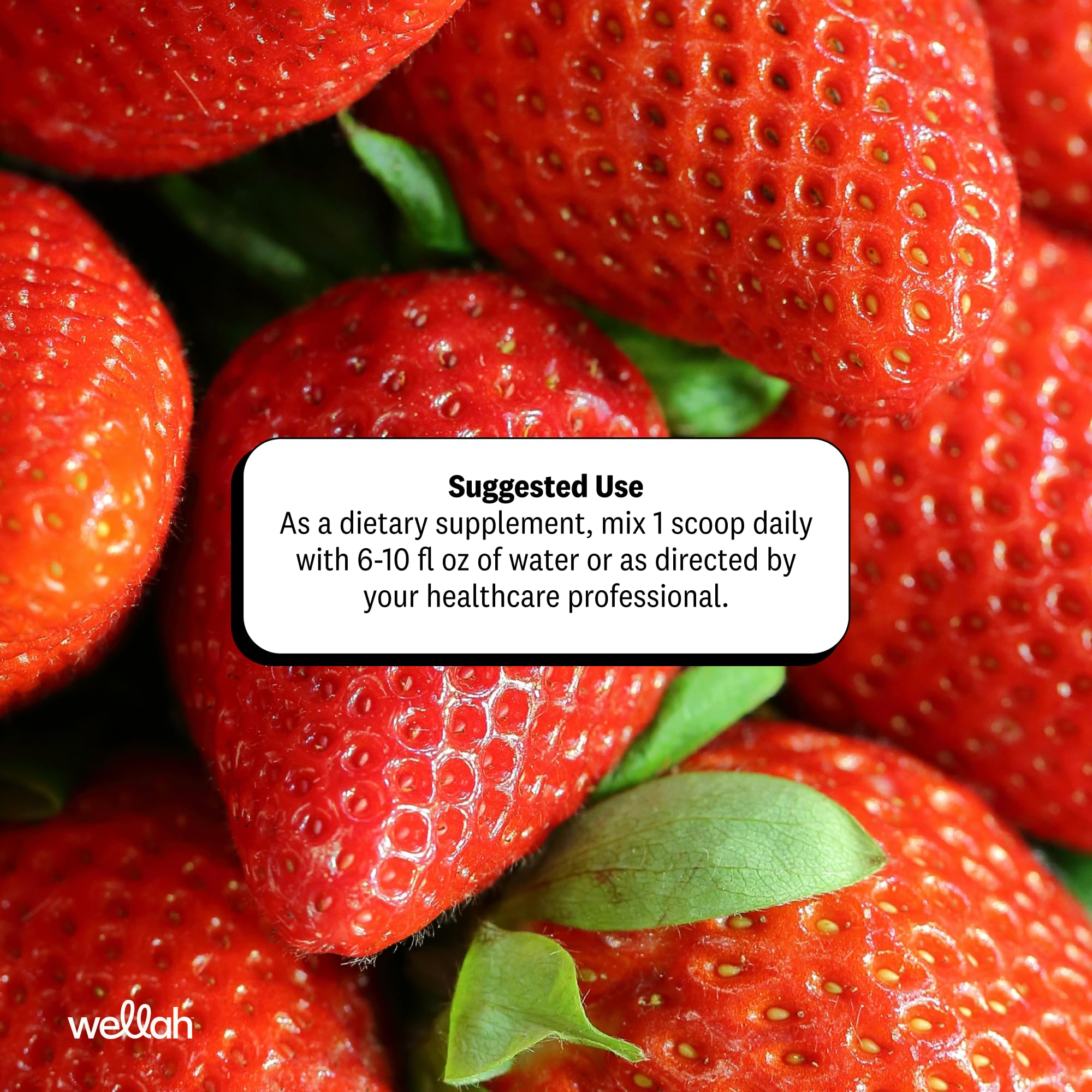 Wellah etiqueta nutricional evidenciando ingredientes y certificaciones