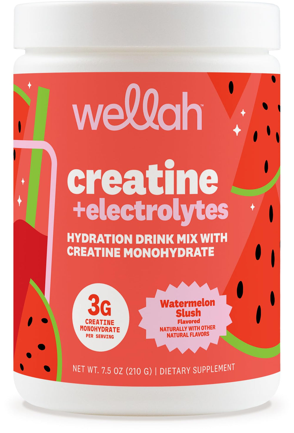 Wellah envase frontal Watermelon Slush con diseño visible y atractivo para identificar producto