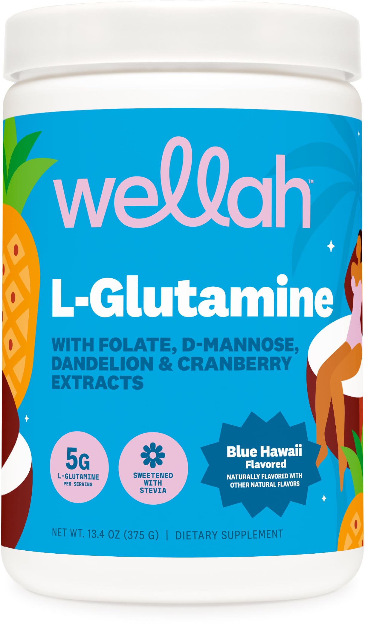 Wellah envase frontal mostrando nombre y diseño, beneficio claridad de ingredientes