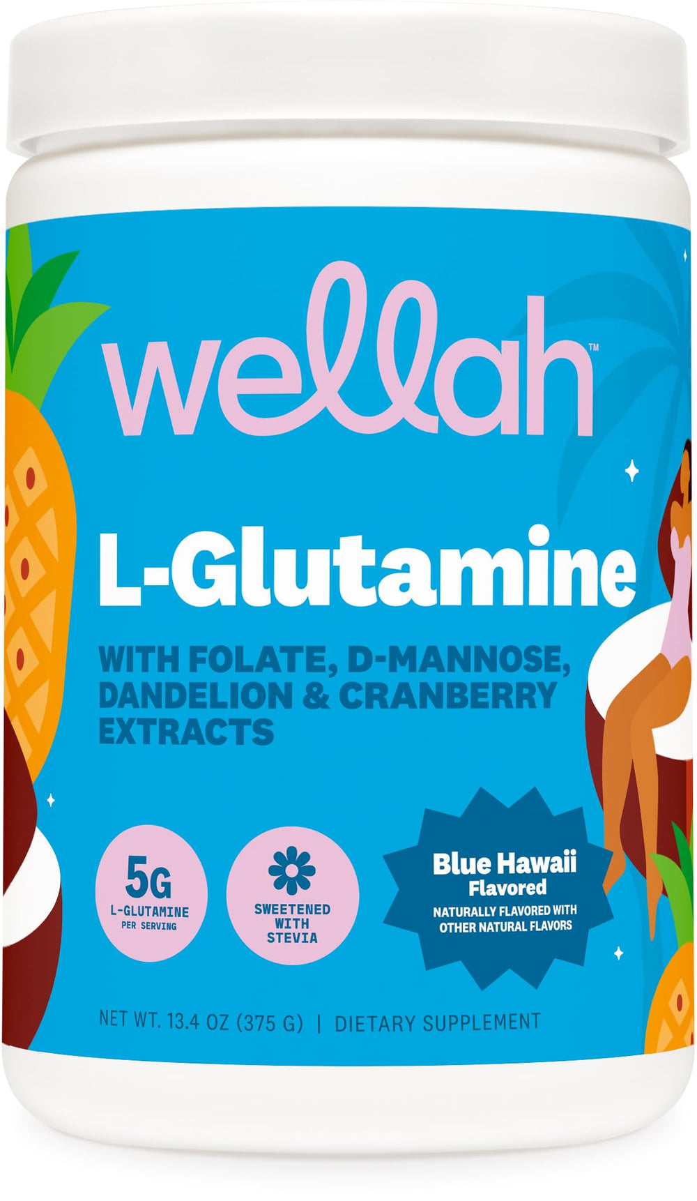 Wellah envase frontal mostrando nombre y diseño, beneficio claridad de ingredientes