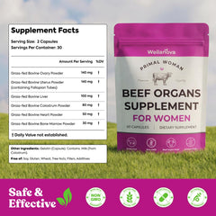 Wellanova etiqueta trasera con lista de ingredientes y trazabilidad clara