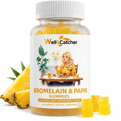 Wellcatcher envase frontal mostrando etiqueta y beneficio digestivo