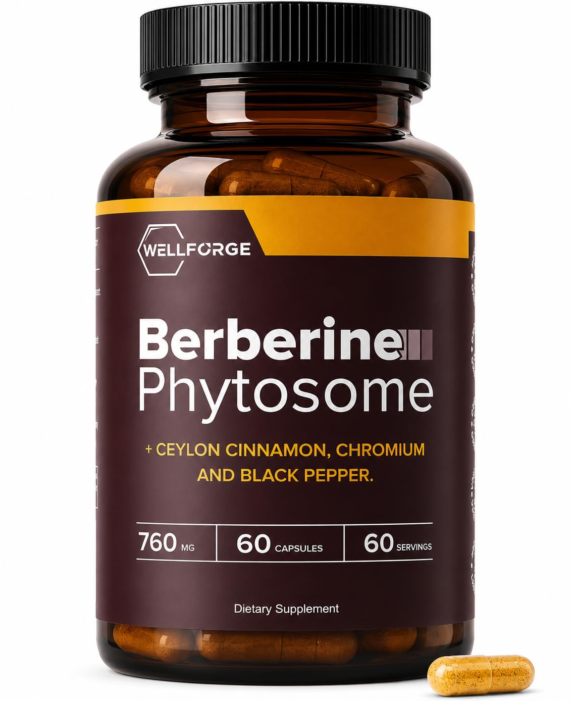 WellForge frente del envase que muestra la marca y beneficio de fórmula phytosome