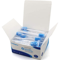 wellgler paquete frontal 50 hisopos azules higiene rápida