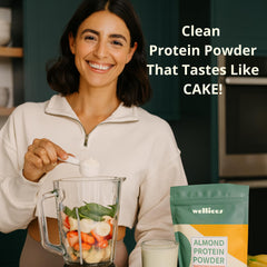 wellious ingrediente almendra y garbanzo juntos, beneficio fuentes vegetales reales