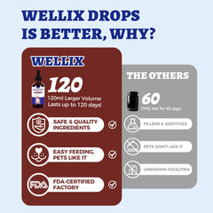 Wellix etiqueta con ingredientes vitamina B12 y C, confianza en la formulación