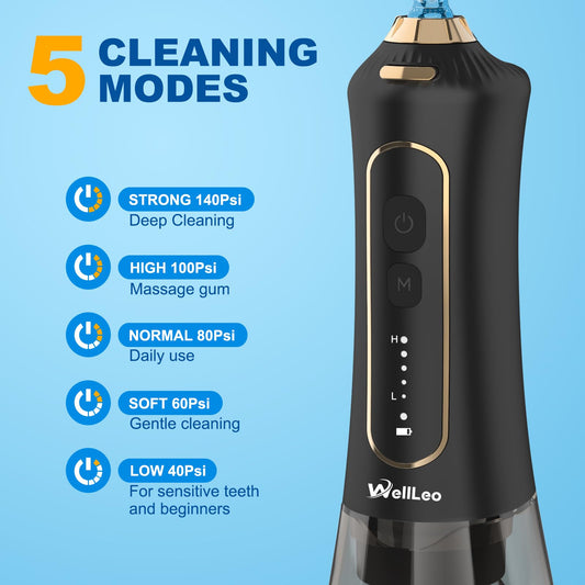 WELLLEO primer plano de boquilla intercambiable que facilita limpieza entre brackets