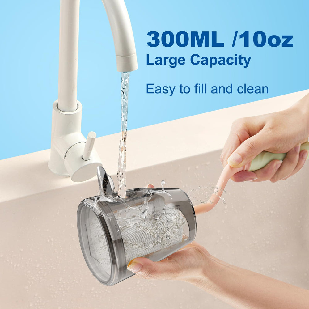 WELLLEO chorro de agua y pulsaciones demostrando flujo potente para eliminar residuos