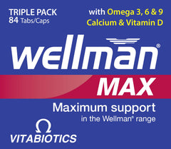 Tabletas de calcio y vitamina D Wellman en primer plano para apoyo mineral