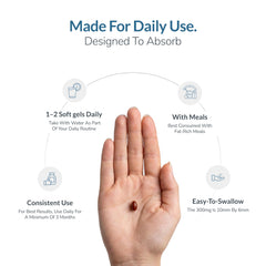 WELLNESS EXTRACT cápsula abierta mostrando contenido oleoso para biodisponibilidad