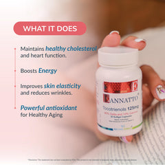 WELLNESS EXTRACT etiqueta nutrimental visible con información de tocotrienoles