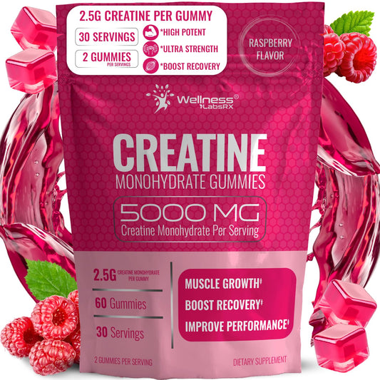 WELLNESS LABSRX envase frontal mostrando gomitas y beneficio conveniencia
