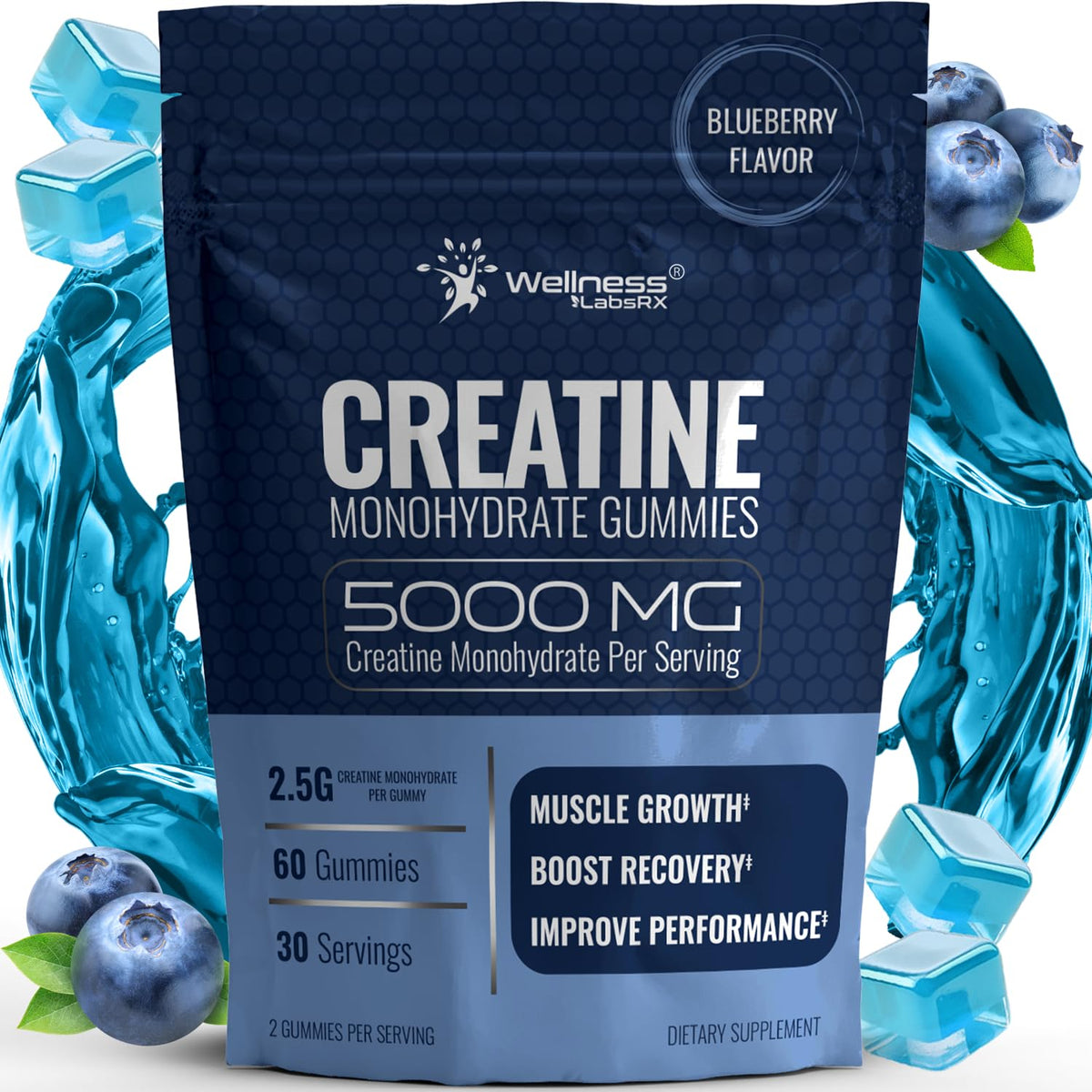 WELLNESS LABSRX envase frontal mostrando crema y diseño, conveniencia visible