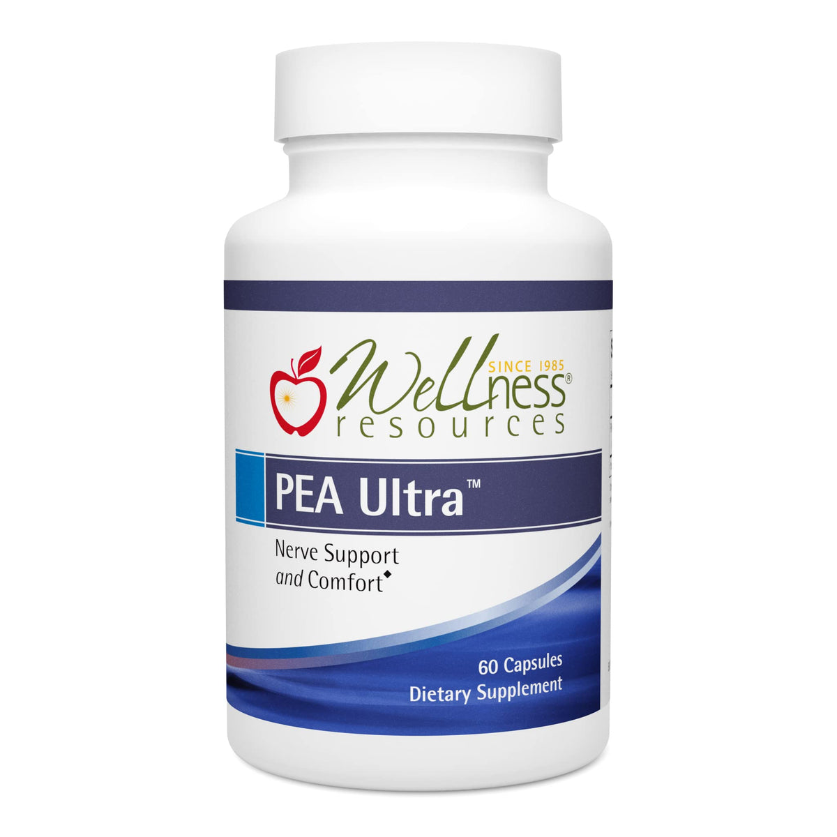 Wellness Resources envase frontal mostrando PEA Ultra y beneficios claros