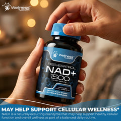 wellnesslabsrx frasco y caja en ambiente diario que sugiere rutina