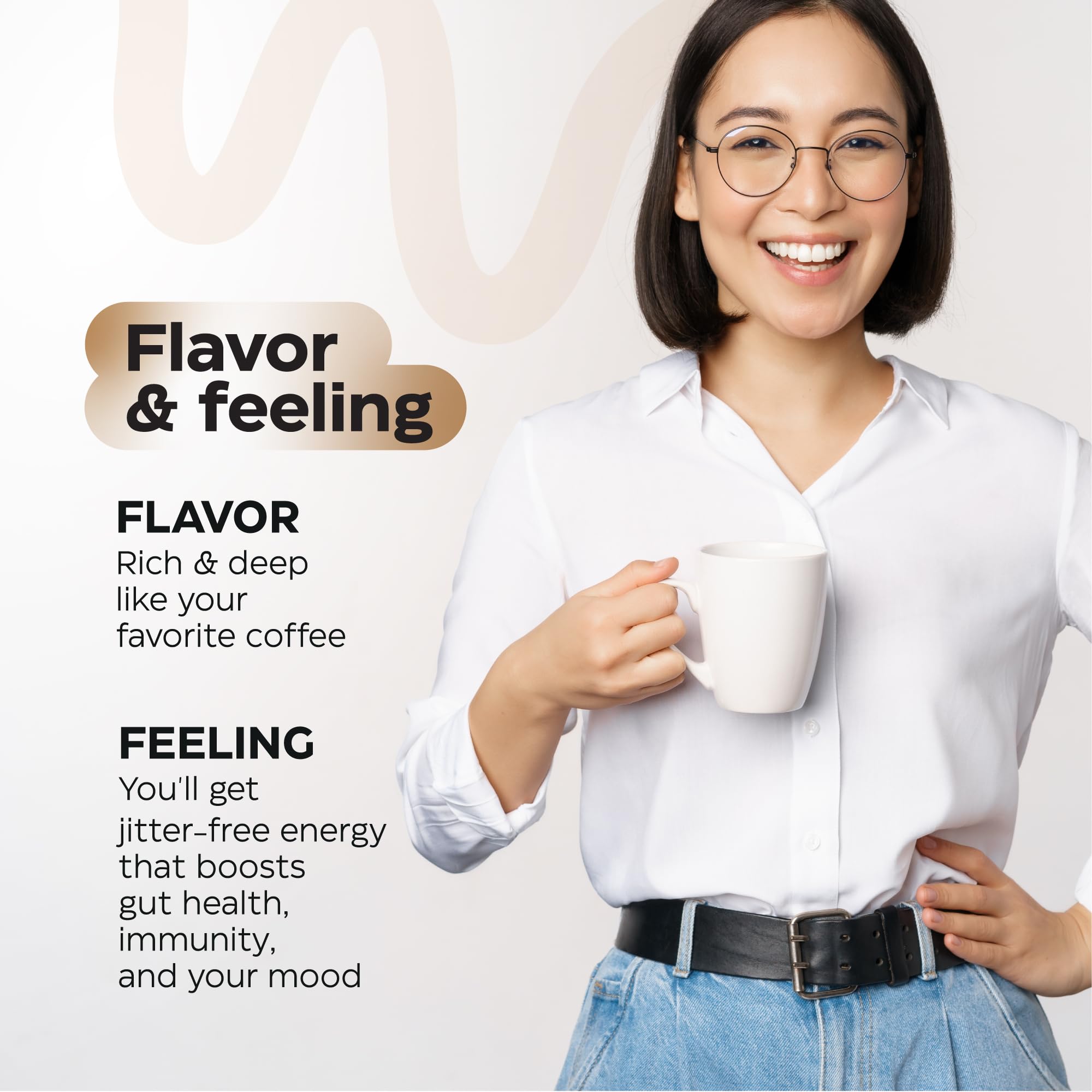 Wellneum taza con French roast oscuro para sabor intenso
