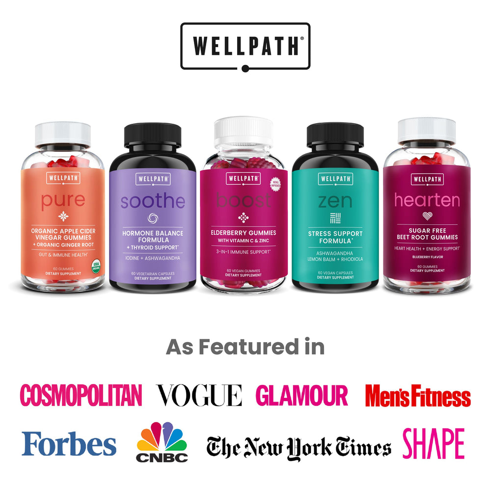 WellPath ingredientes adaptógenos exhibidos para explicar la fórmula